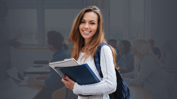 Bildungszentrum Lernplattform Studentin